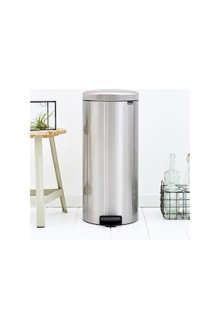 Brabantia Newicon Fpp Pedallı Çöp Kutusu Mat Steel 30 Lt Siyah
