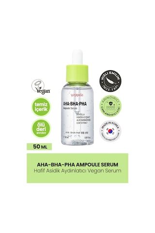 Yeppda Akneli Ciltler İçin Aydınlatıcı Serum Yeppda AHA BHA PHA Ampoule Serum 50 ML Büyük Boy