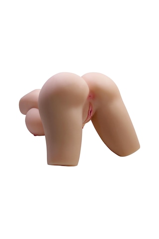 Lilitu Shop 3 Boyutlu İki İşlevli Yarım Vücut Anal Vajinal Silikon Seksi Manken - Lily