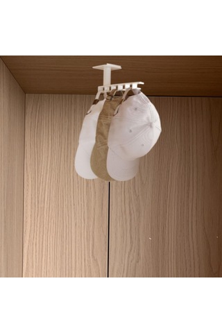 Suntek Beyzbol Şapkaları Raf Dekor Duvar Montaj Kapakları Beyaz