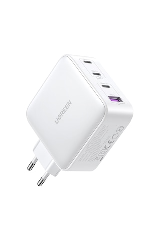 Ugreen Nexode Gan X 100w Hızlı Şarj Cihazı 4 Portlu Pd Qc 3xusb-c, 1xusb-a, Beyaz, 15337 -