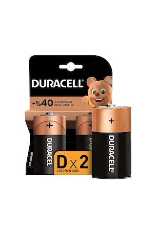 Duracell Basic D Boy Pil 2li