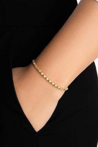 Amore İtalyan 18 Ayar Sarı Altın Kaplama 19 Cm Gümüş Zincir Bileklik