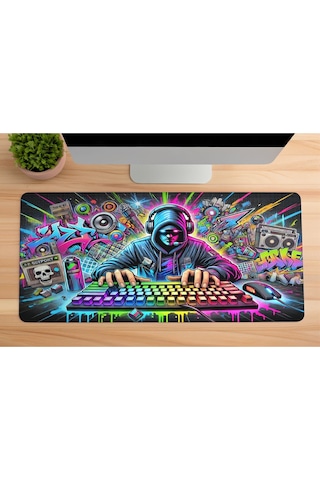 Gaming Oyuncu Xl Mouse Pad Kaydırmaz Dikişli 80 30 Cm Mousepad 20