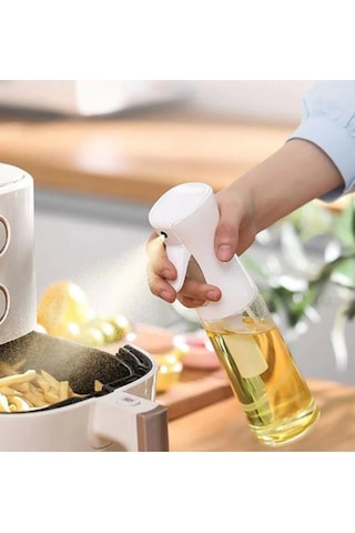 Zeytinyağı Limon Cam Sprey Şişesi Cam Yağ Püskürtücü Yağdanlık Airfryer Tasarruf 200 Ml Renkli