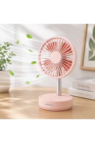 Hepu Hp-f25 Usb Şarjlı Sessiz Masaüstü Mini Fan