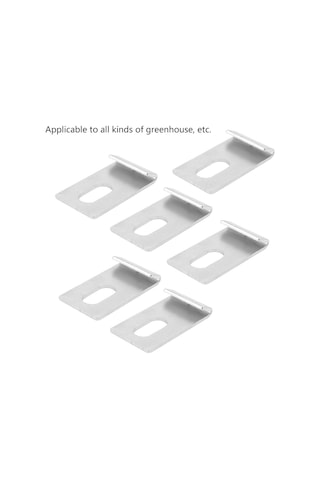 Xiyyadms 10 Adet Metal Seracık Taban Sabitleyici, Anti-korozif Alüminyum Seralar İçin Güvenlik Kancaları, Kolay Kurulum