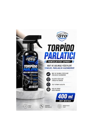 Oto Trend Torpido Parlatıcı Sprey 400 Ml Plastik Aksamlar İçin Parlak Ve Temiz Görünüm