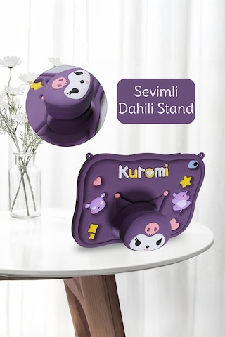 Apple Ipad 8. Ve 9. Nesil 10.2 Inç 2020 / 2021 Uyumlu Kedi Kılıf Standlı Eğlenceli Koruma Purple