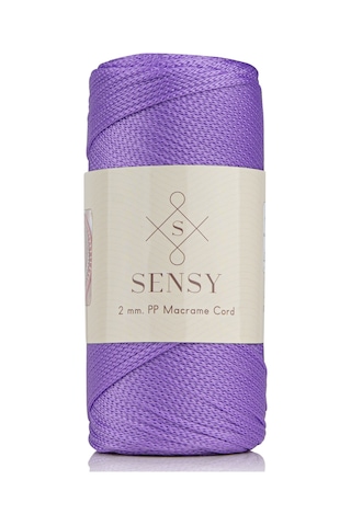 Sensy 2 Mm - 200 Gr Polyester Makrome Ipi Lila 230 M Polyester Makrome Ip Supla Ip Ve Çanta Ipliği