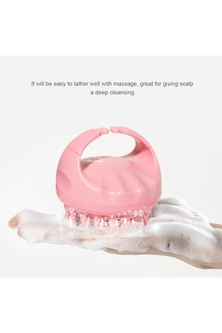 Yifomall Yumuşak Silikon Şampuan Fırçası - Saç Derisi Masajı Ve Temizlik İçin Ergonomik Tasarım, Siyah