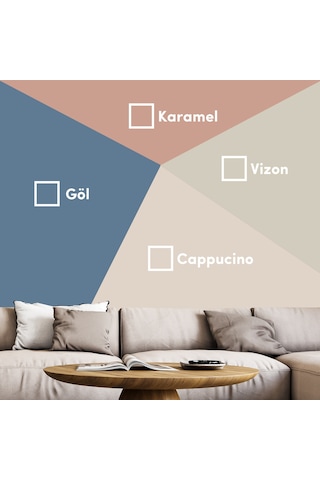 Bi Boya Geometrik Duvar Boyama Seti 5 - 1 L