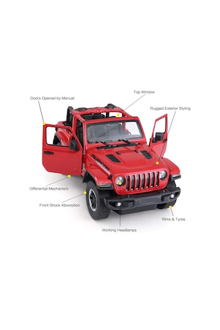 Qf 1:14 Uzaktan Kumandalı Araba Jeep Wrangler Rubicon Man Kapı