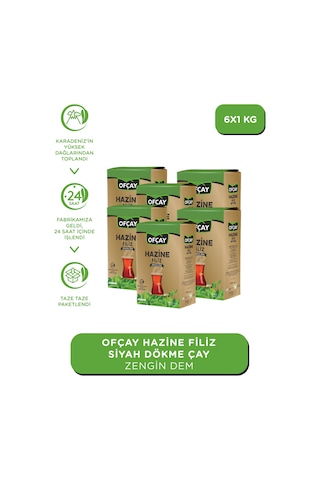 Ofçay Hazine Filiz Siyah Dökme Çay 6 x 1 KG