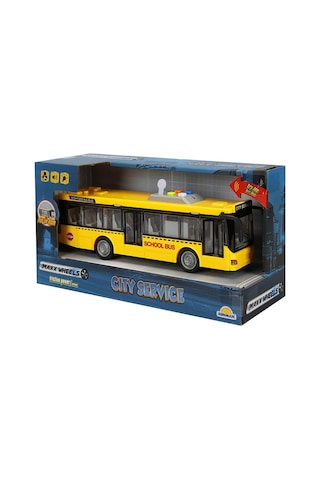 Sunman 1:16 Maxx Wheels Sesli ve Işıklı Şehir Otobüsleri Sarı