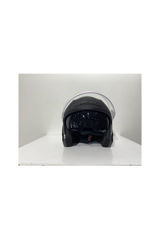 Jk 512 Güneş Vizörlü Mat Siyah Açık Kask