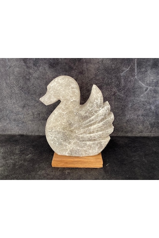 Çankırı Kaya Tuzu Kuğu Model Tuz Lamba