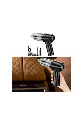 Suntek Araba Vakum Süpürgesi Tip C Port Hızlı Temizlik Siyah Siyah