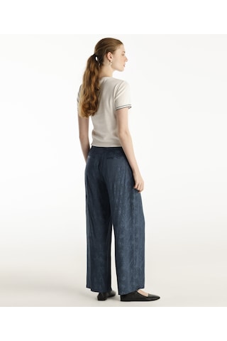 Yargıcı Geniş Paça Pantolon Lacivert