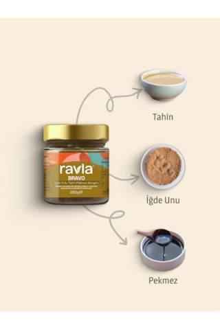 Ravla Bravo İğde Unlu Tahin Pekmez Karışımı - 230g