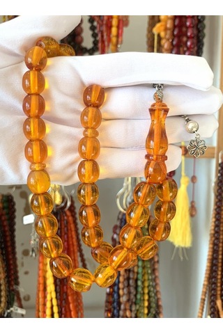 Tesbihci İri Boy Bal Rengi Katalin Tesbih