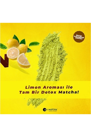 Matcha Premium Japanese Matcha & Bromelain Limon Aromalı Detox Burner Form Çayı 1 Kutu