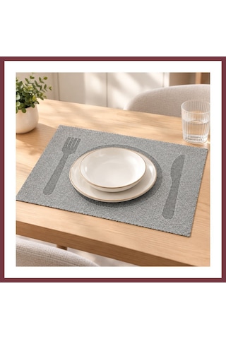 Storeşahin Pvc Amerikan Servis 4'lü 1 Adet Shn0720 Çok Renkli