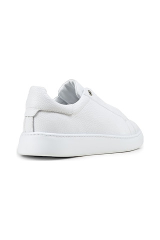 Deery Erkek Hakiki Deri Beyaz Gizli Bağcıklı Sneaker Ayakkabı - 04444mbyze01