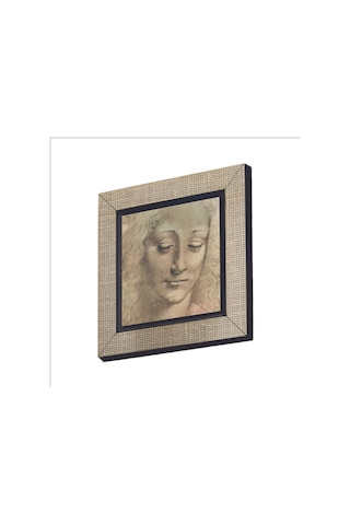 Baş Etüdü Leonardo Da Vinci Baskılı Mdf Magnet 7x7 55