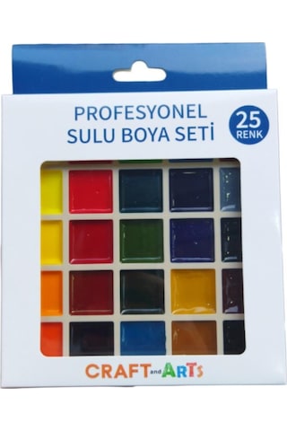 Craft And Arts Profesyonel Sulu Boya Seti 25 Renk