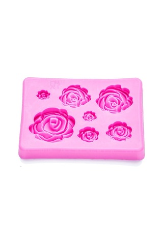 2 Adet Gül Çiçekleri Silikon Kalıpları Kek Çikolata Kalıbı Düğün Pembe