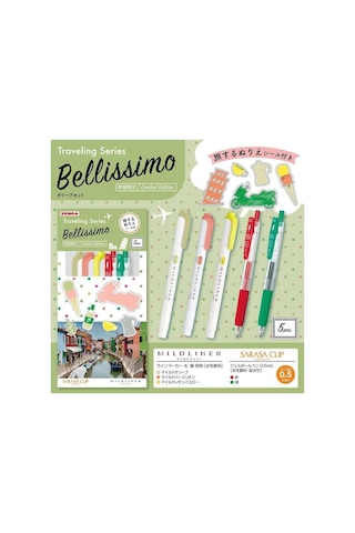 Sarasa Clip Mildliner Traveling Serisi Zeytin Jel Mürekkepli Kalem 0.5 Mm Src-se-tr-5cı Çok Renkli