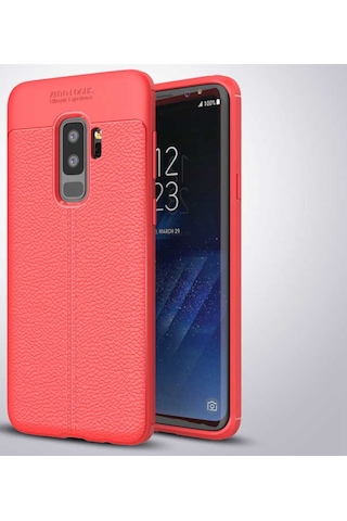 Galaxy S9 Plus Kılıf Zore Niss Deri Desenli Silikon Kılıf