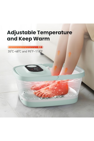 Snailax Shiatsu Isı İle Ayak Masajı, Derin Yoğurma, Sıkıştırma, Titreşim, Plantar Fasiit İçin Ayak Masaj Makinesi, Nöropati, Masa Altında Ayak Isıtıcı, Boyut 13, Hediyeler