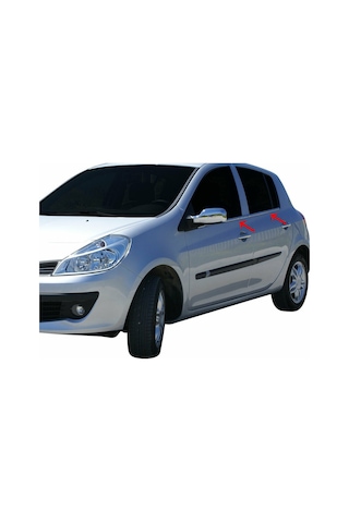 R. Clio 3 Hb Krom Cam Çıtası Tk 2006 Üzeri 4prç Paslanmaz Çelik