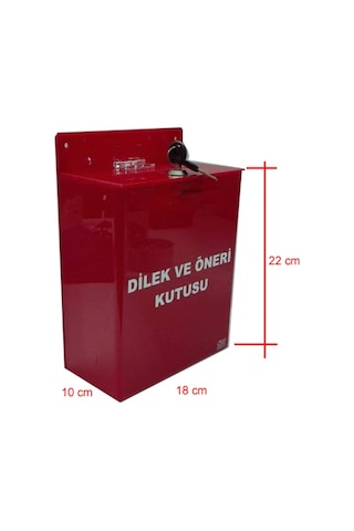 Kırmızı Orta Boy Dilek Öneri Şikayet Kutusu Kırmızı Orta Boy Dilek Öneri Şikayet Kutusu