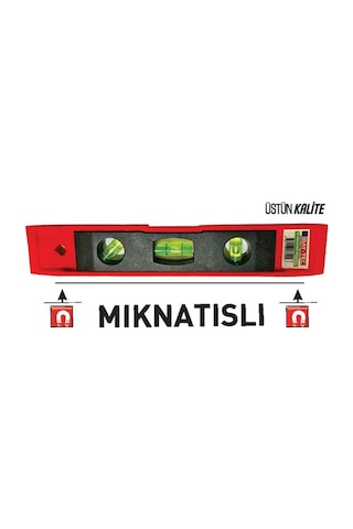Mini Su Terazisi 23 Cm Mıknatıslı Su Terazi Hassas Terazi