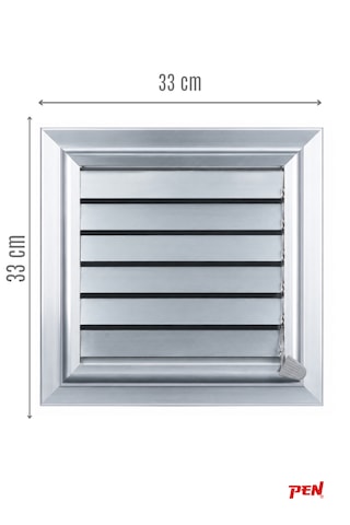 Alüminyum Banyo Wc Havalandırma Menfezi 33x33 Eloksallı Seri