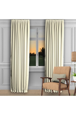 Krem Ada Fon Perde Normal Pile 1'e 2,5 Pile-krem Krem