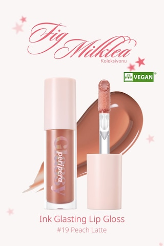 Dudaklara Dolgun Ve Işıltılı Görünüm Sunan Gloss Perıpera Ink Glasting Lip Gloss 19 Peach Latte