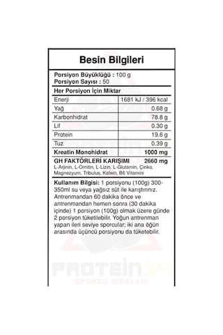 Bigjoy Bigmass Gainer +Gh Factors 5000 G