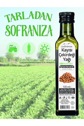 Lavendrose %100 Saf ve Doğal Kayısı Çekirdeği Yağı 100 ML