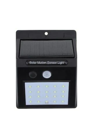 Su Geçirmez 20 Led Solar Aydınlatma Dış Mekan İçin Pır Hareket Sensörü İle Akıllı Işık Yeni Nesil Siyah