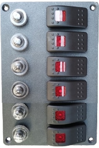 Tekne Ve Karavan Otomatik Sigorta Paneli. 6'Lı
