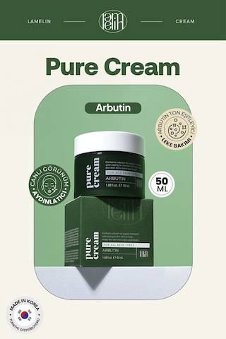 Lamelin Arbutin İçeren Leke ve Yüz Bakım Kremi Lamelin Arbutin Pure Cream 50 ML