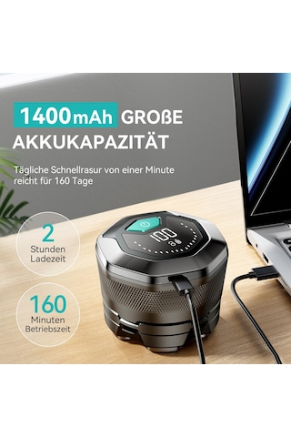 Kel Tıraş Makinesi Erkek Seti, Kensen Kafa Tıraş Makinesi Kel Kafa Ve Yedek Tıraş Başlığı Islak Kuru Kafa Tıraş Makinesi Erkekler Şarj Edilebilir Type-c Kafa Tıraş Makinesi Erkekler Su Geçirmez Glazen Tıraş Makinesi Pil Ömrü 160 Dakika