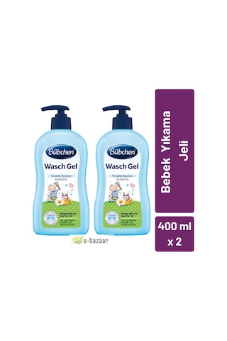 Bübchen Hassas Ciltler İçin Bebek Yıkama Jeli 400 ml - 2'li Paket