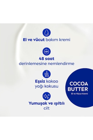Nıvea El Ve Vücut Bakım Kremi Cocoa Butter Kuru Cilt 400ml