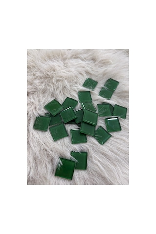 Sanatsal Kristal Mozaik Ks-23 23x23mm Koyu Yeşil 250gr