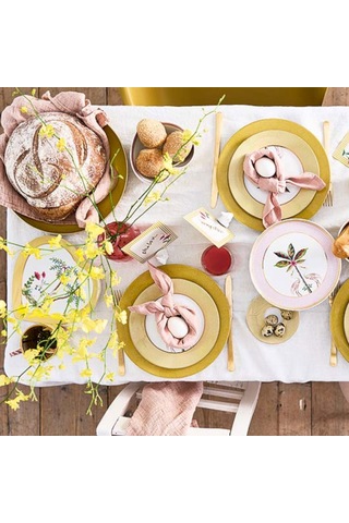 Sarı Porselen Yemek Tabağı 26,5 Cm